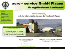 Tablet Screenshot of agro-service-plauen.de